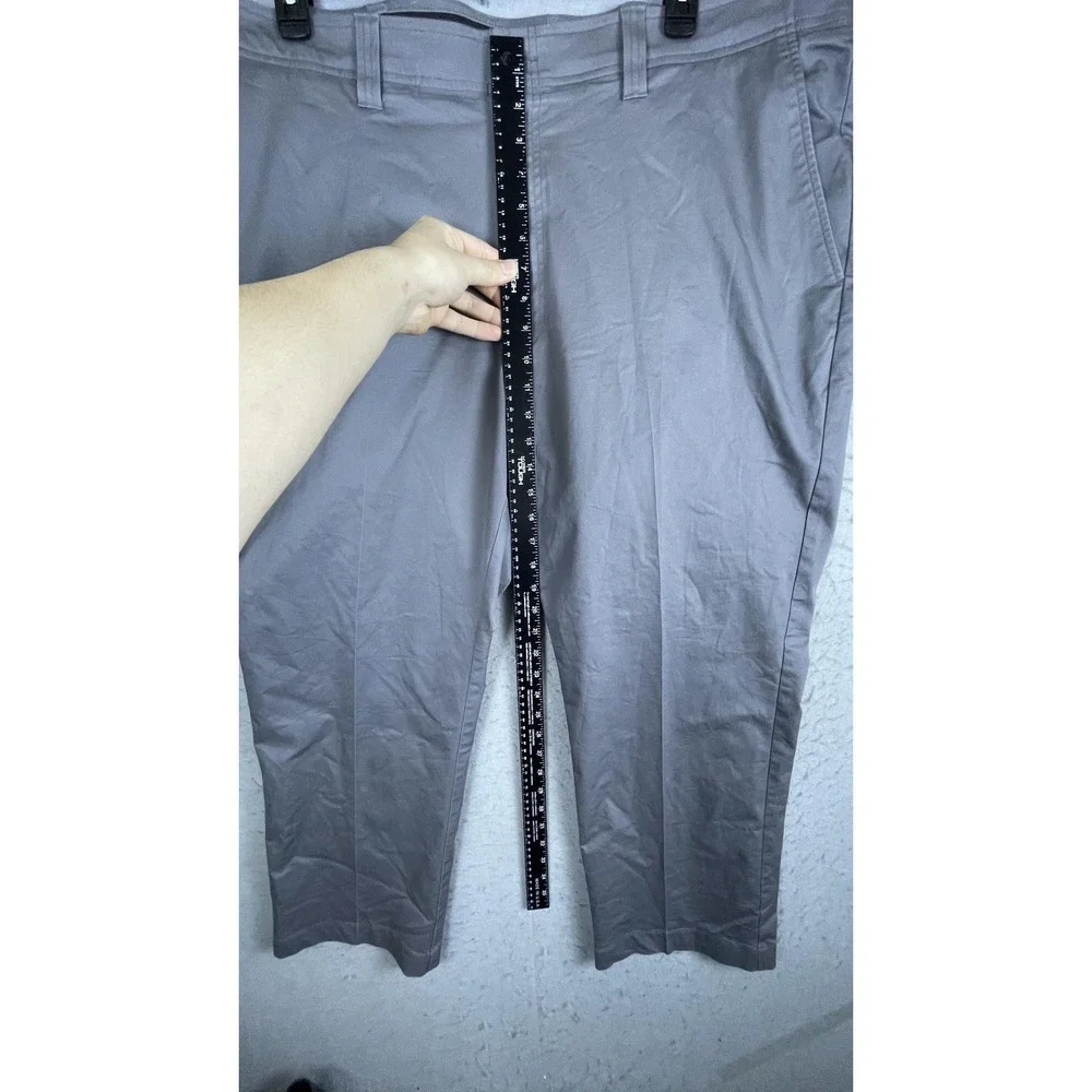 Oak Hill Pants Mens 44x28 Gray‎ Relaxed Fit Dress Slacks Big Tall Flat Front
